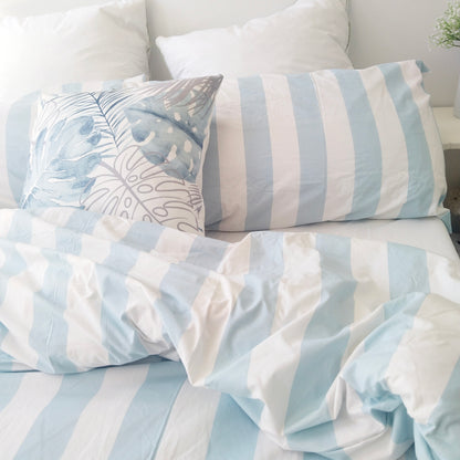 Aqua Strix Microfiber Quilt Cover – Ultra-Soft & Luxury Bedding