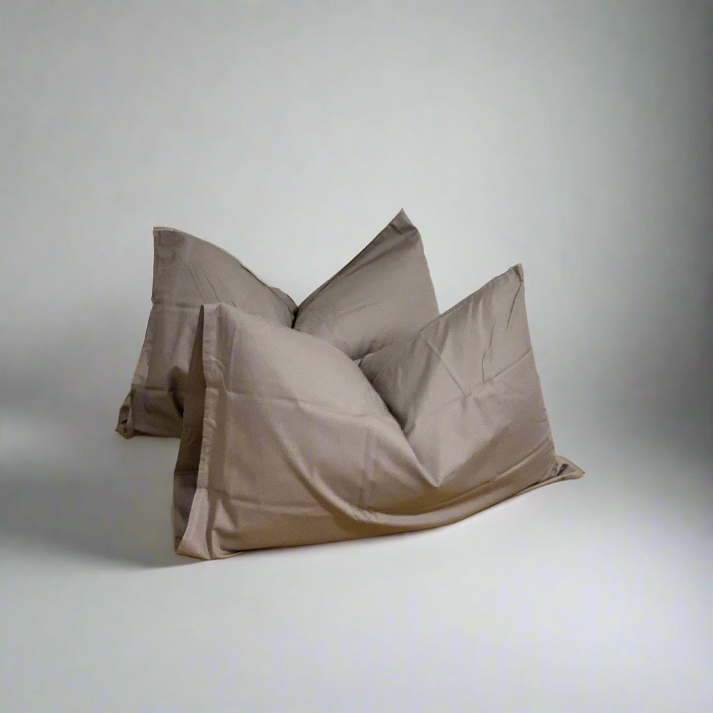 Greige Pillowcases – Standard Size | 100% Cotton