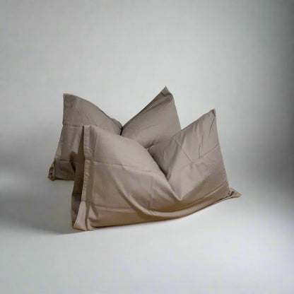 Greige Pillowcases – Standard Size | 100% Cotton