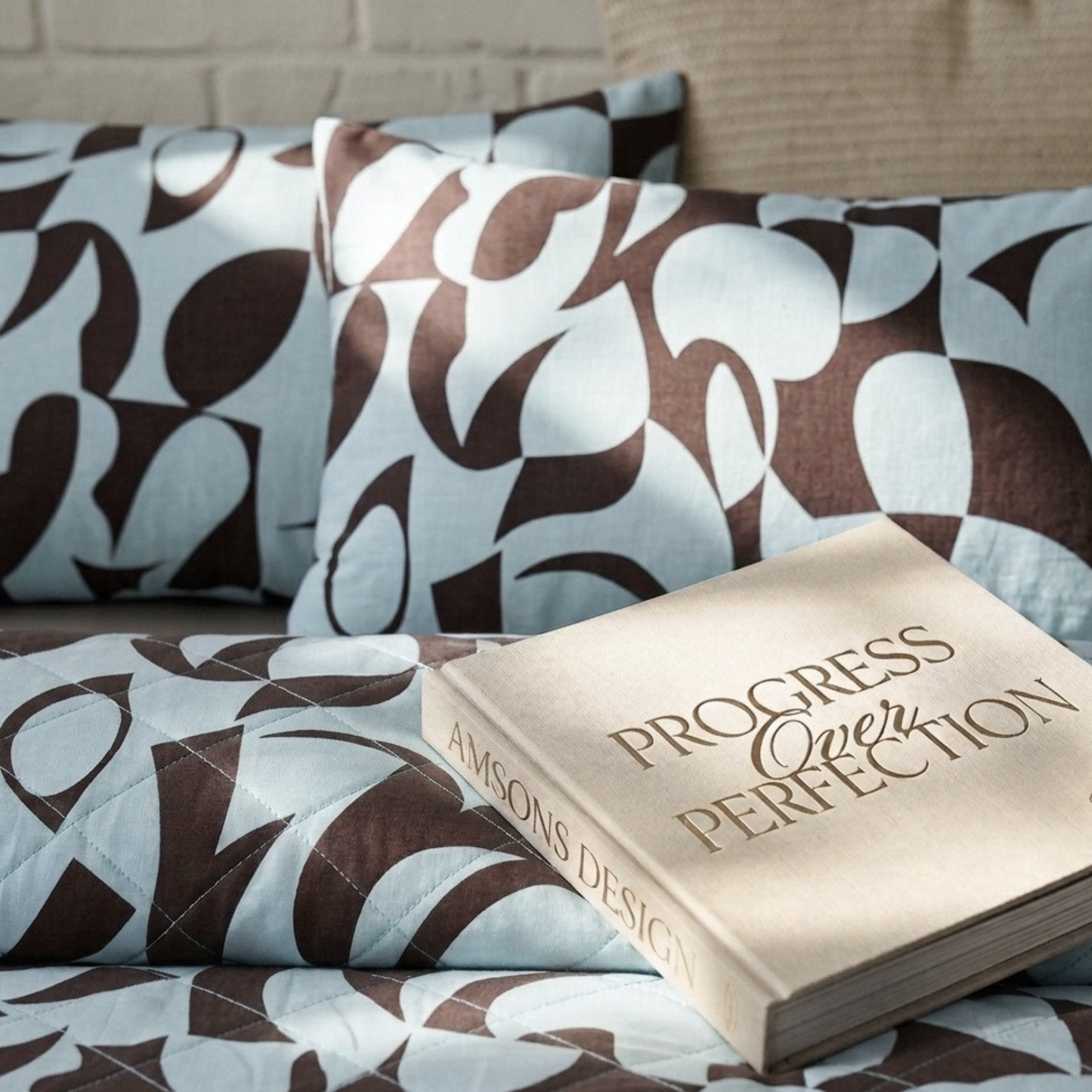 Scandi Aquafern Bedspread Set