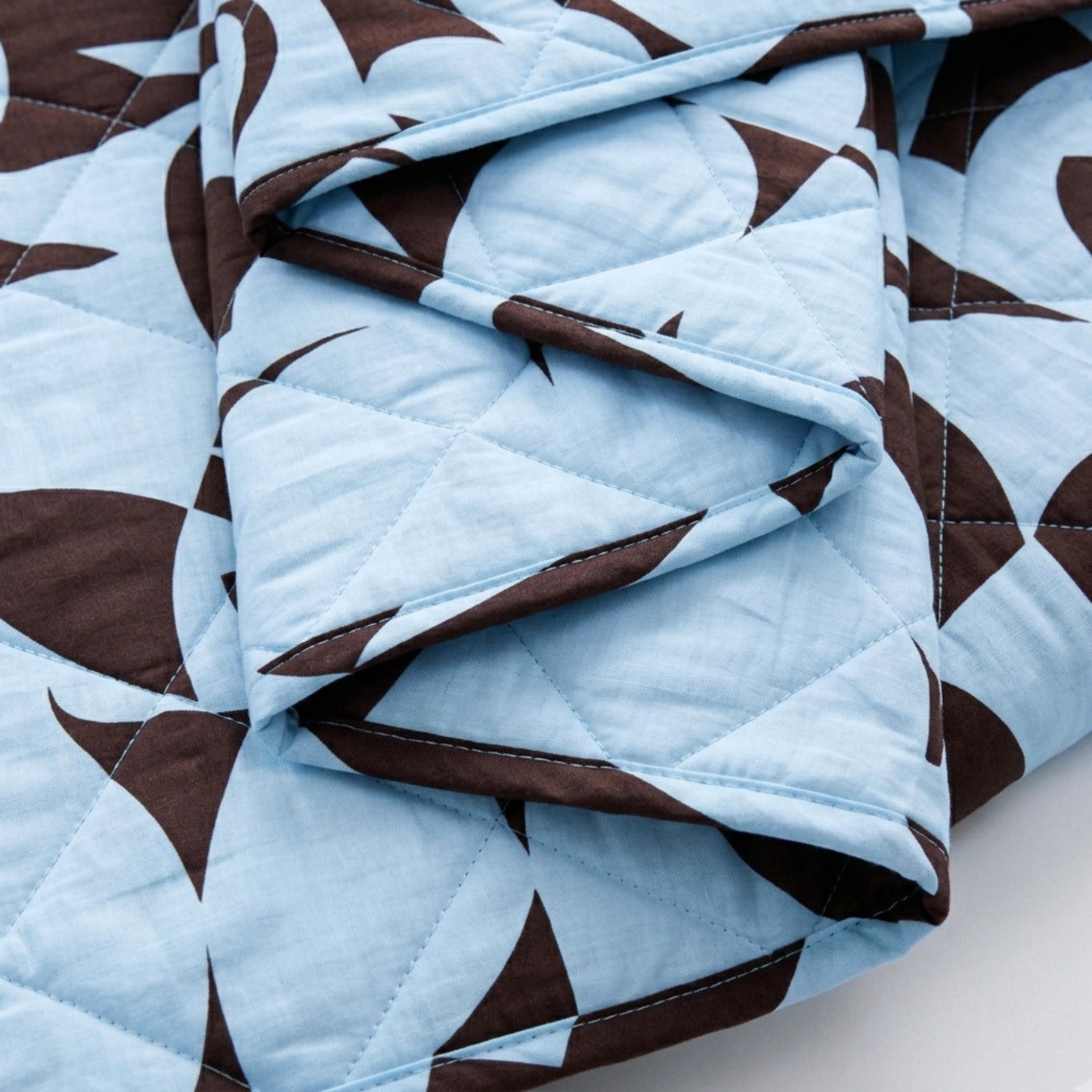 Scandi Aquafern Bedspread Set
