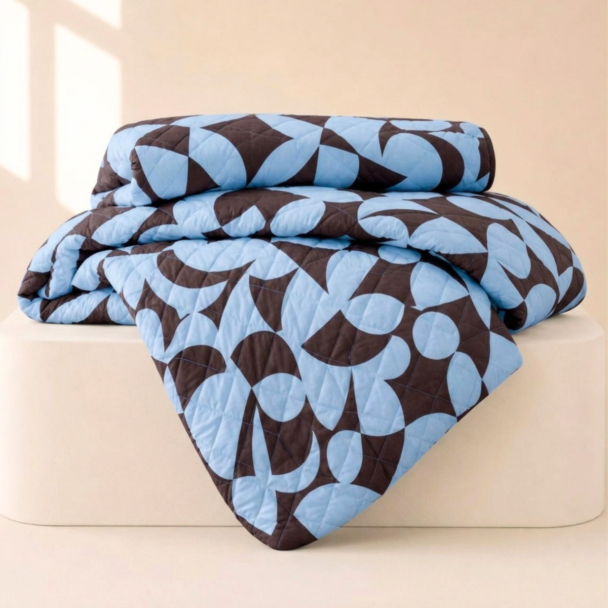 Scandi Aquafern Bedspread Set