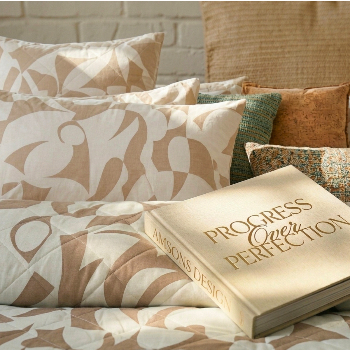Scandi Beige  Bedspread