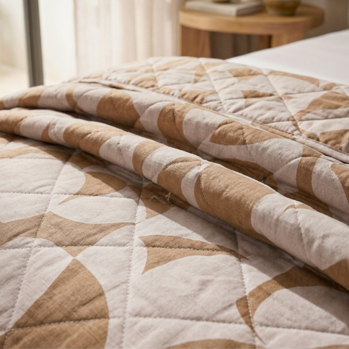 Scandi Beige  Bedspread