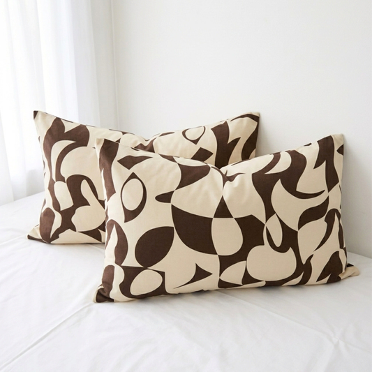 Pure Cotton Standard Pillowcases – Scandi Taupe