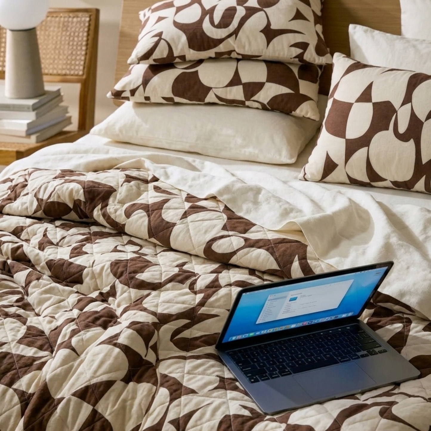 Scandi Taupe Bedspread Set