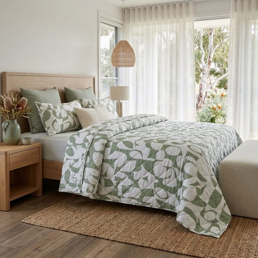 Scandi Sage Bedspread