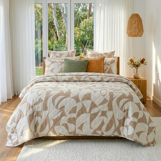 Scandi Beige  Bedspread