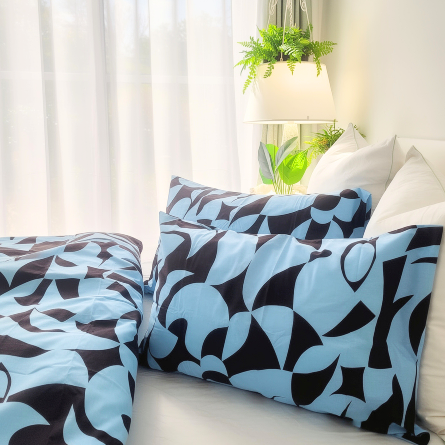 Pure Cotton Standard Pillowcases – Scandi Aquafern