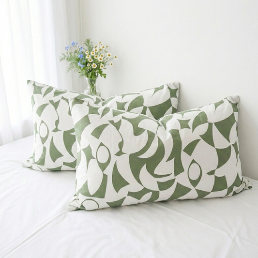 Pure Cotton Standard Pillowcases – Scandi Sage