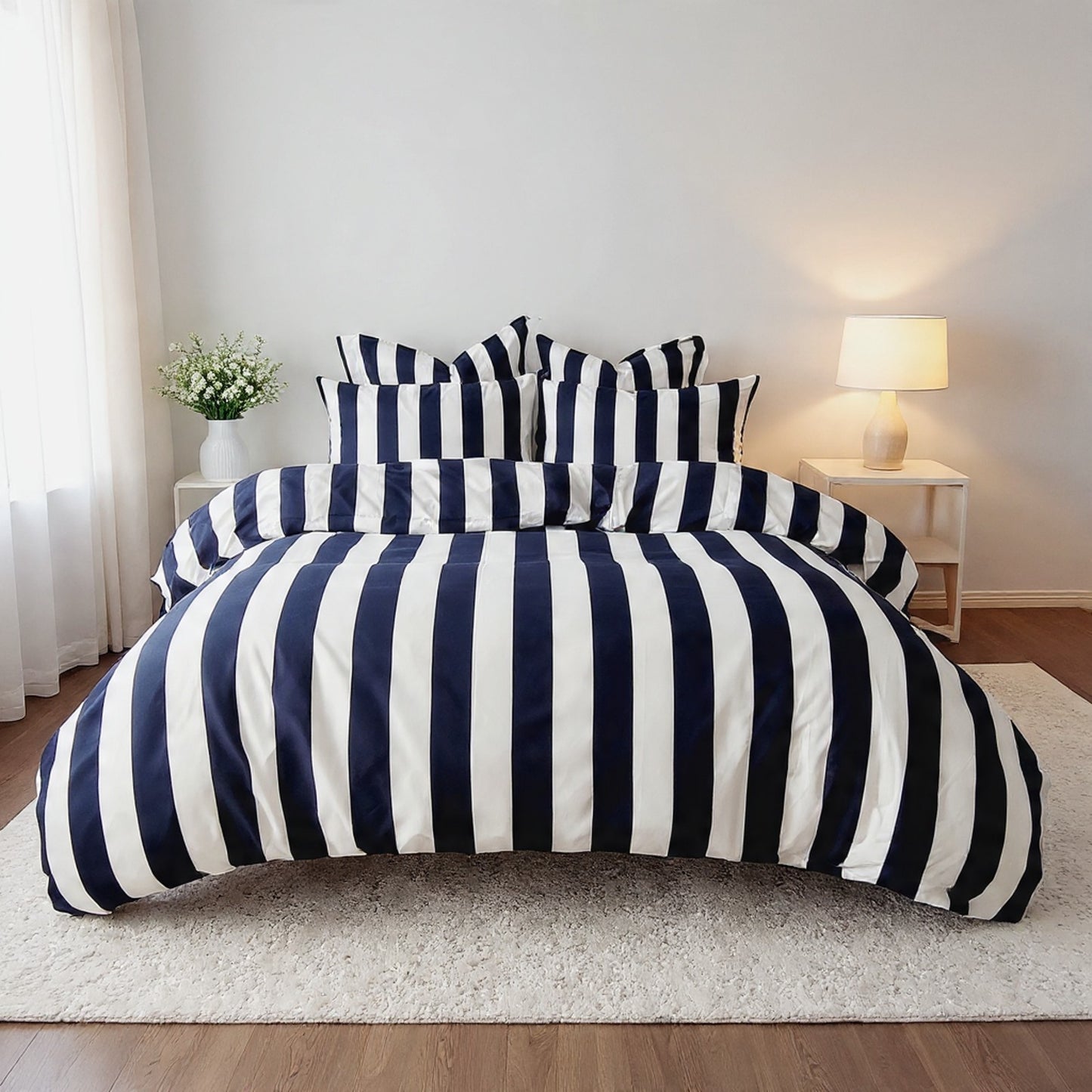 Navy Strix Microfiber Quilt Cover – Ultra-Soft & Luxury Bedding