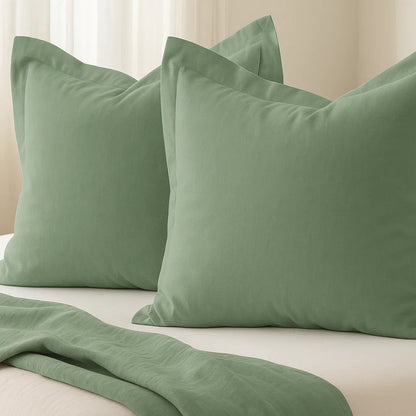 Light Sage Europeon Pillowcase | 65x65cm