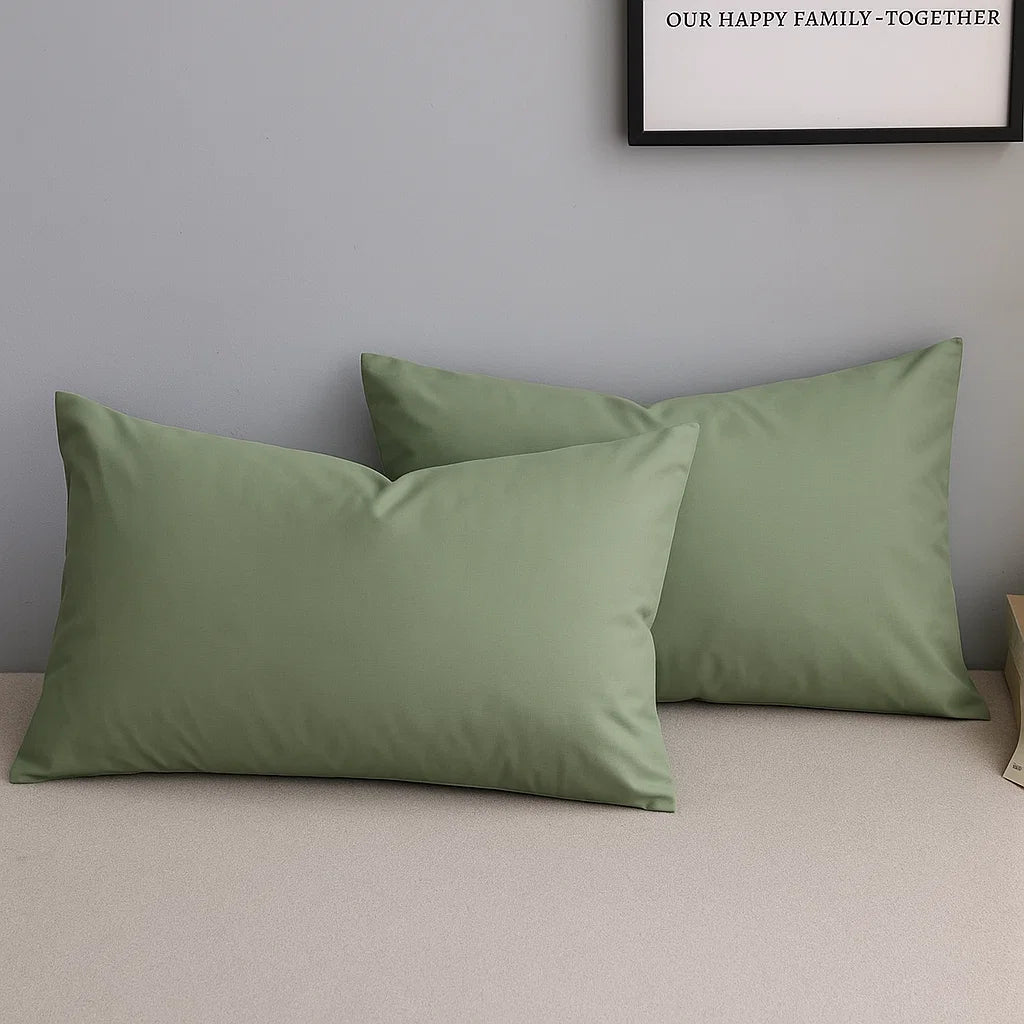 Light Sage  Pillowcases-Standard size | 100% Cotton