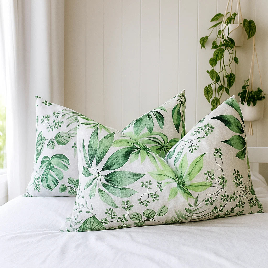 Botanical Bliss Pillowcases-Standard size | 100% Cotton