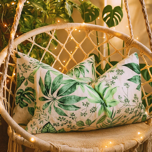 Botanical Bliss Pillowcases-Standard size | 100% Cotton