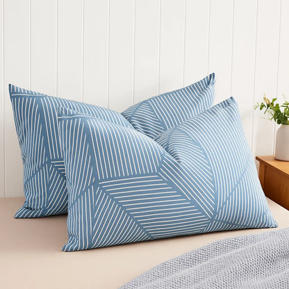 Santorini Charm Pillowcases-Standard size | 100% Cotton