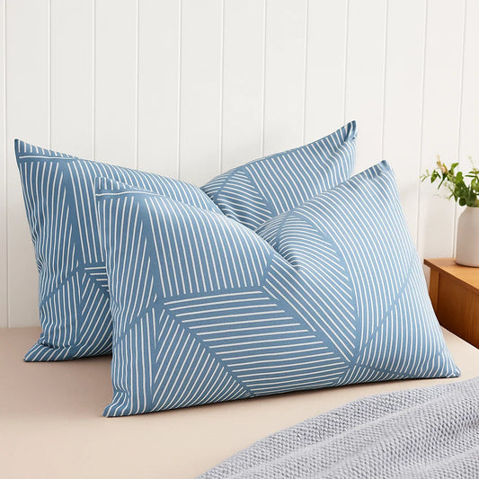 Santorini Charm Pillowcases-Standard size | 100% Cotton