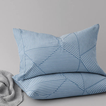 Santorini Charm Pillowcases-Standard size | 100% Cotton