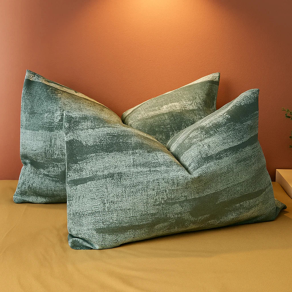 Sage Breeze Pillowcases-Standard size | 100% Cotton