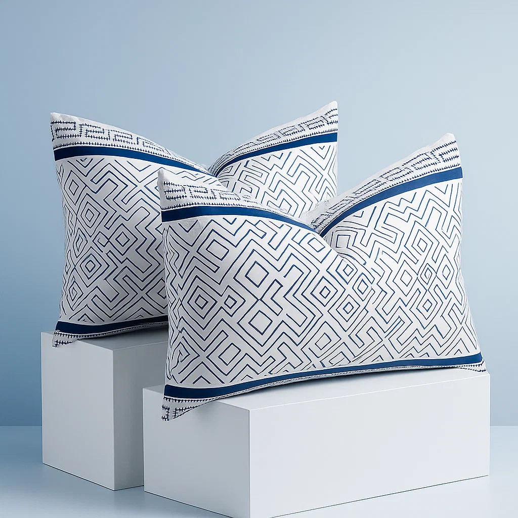 Inky Snow White Pillowcases-Standard size | 100% Cotton