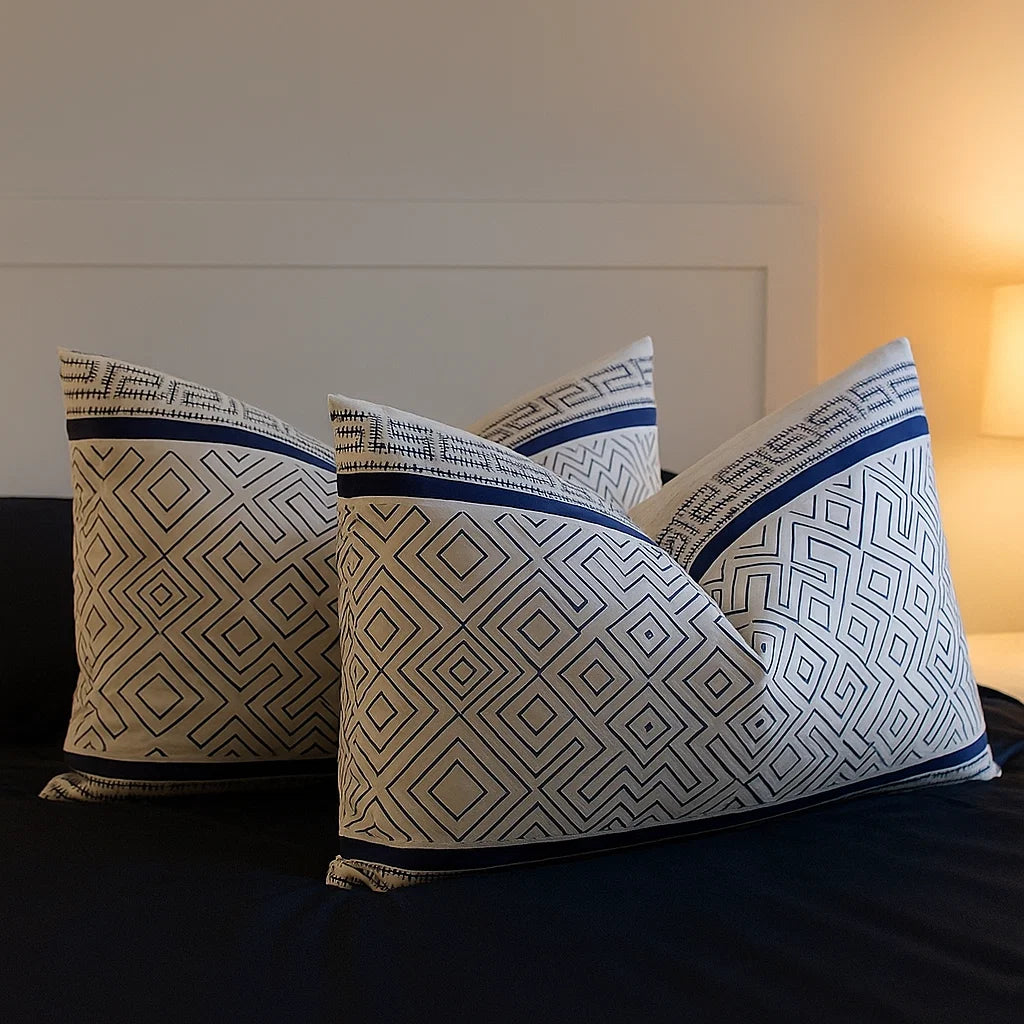 Inky Snow White Pillowcases-Standard size | 100% Cotton