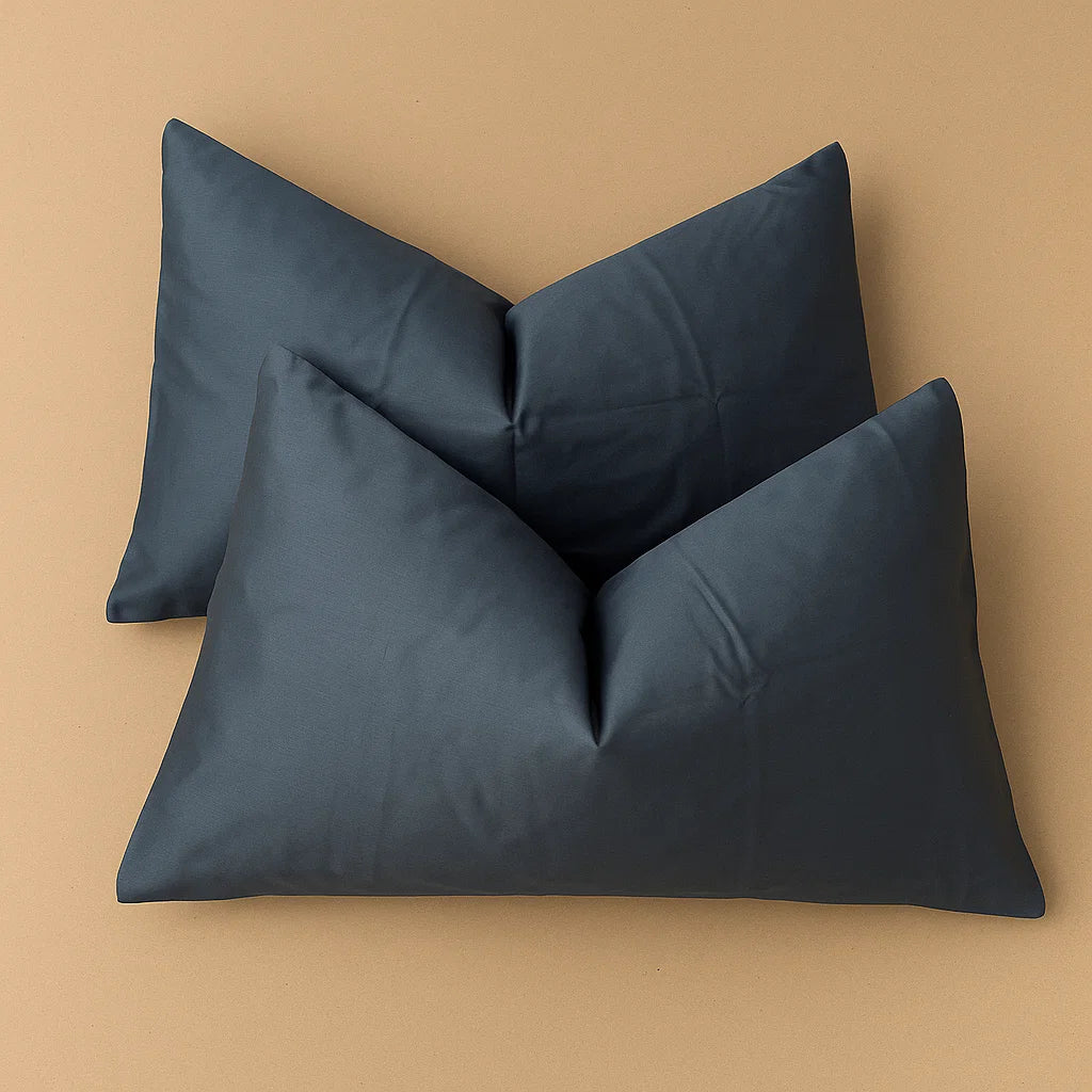 Steel Blue Pillowcases-Standard size | 100% Cotton