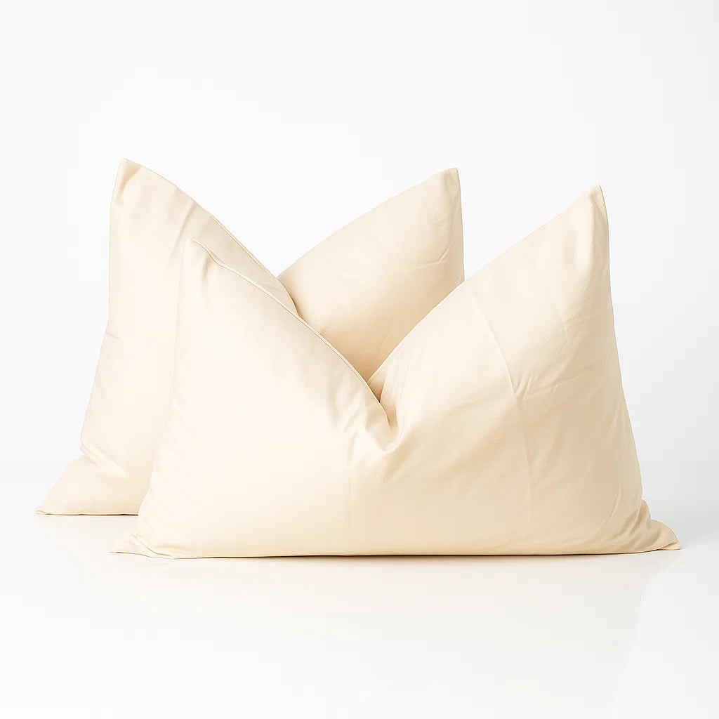 Ivory Pillowcases – Standard Size | Cotton-Rich Blend