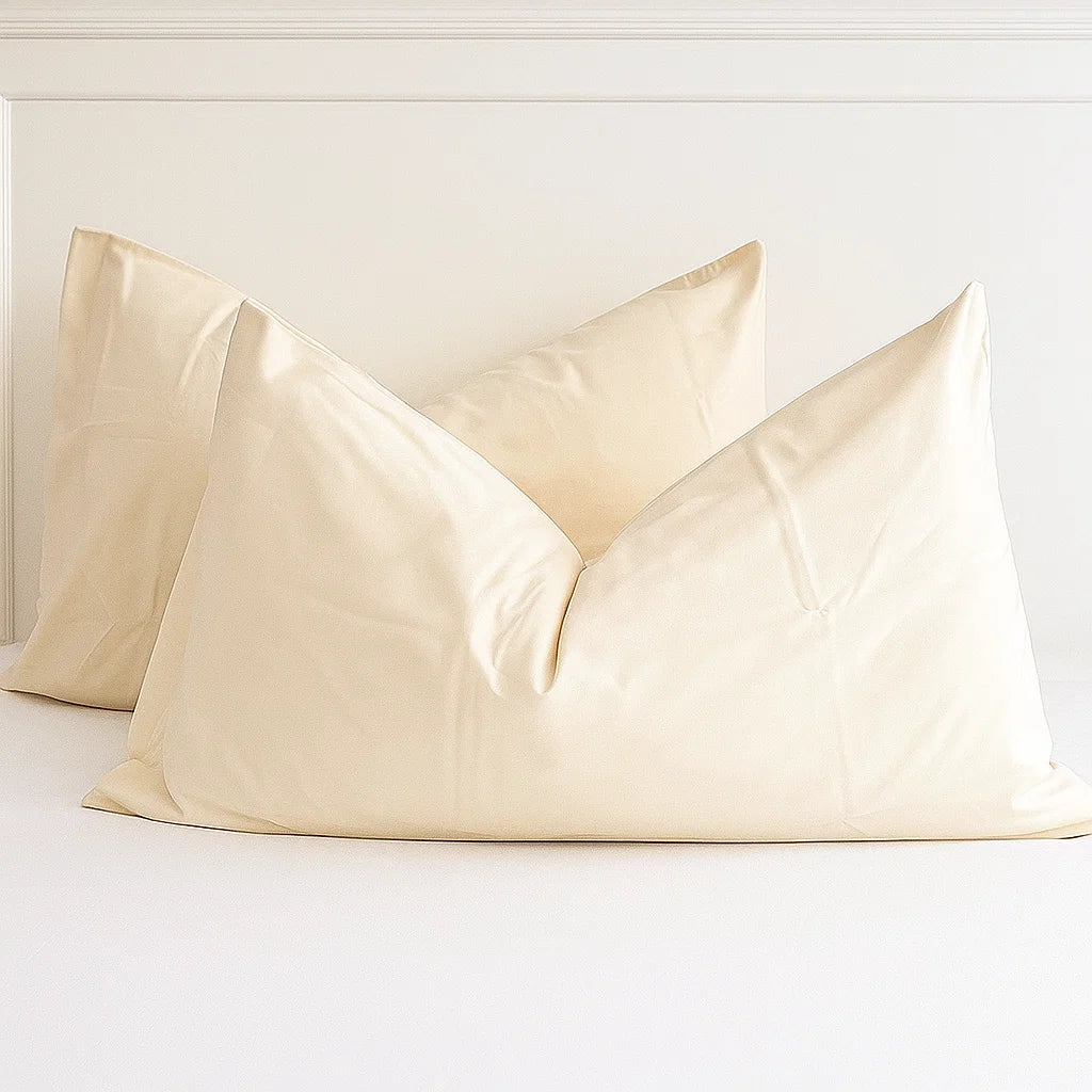 Ivory Pillowcases – Standard Size | Cotton-Rich Blend