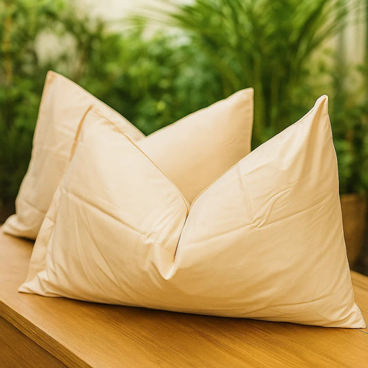 Ivory Pillowcases – Standard Size | Cotton-Rich Blend