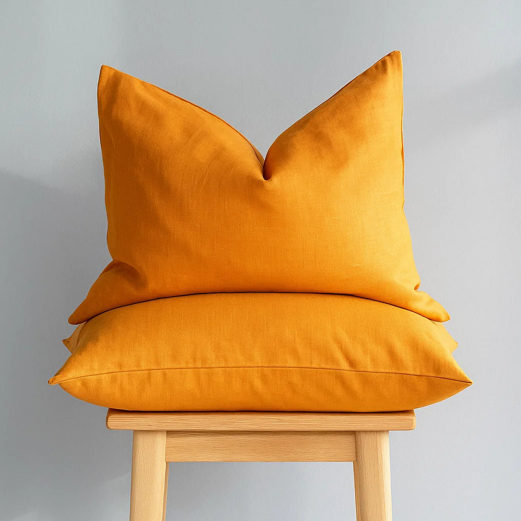 Yellow Textured Print Pillowcases-Standard size | 100% Cotton