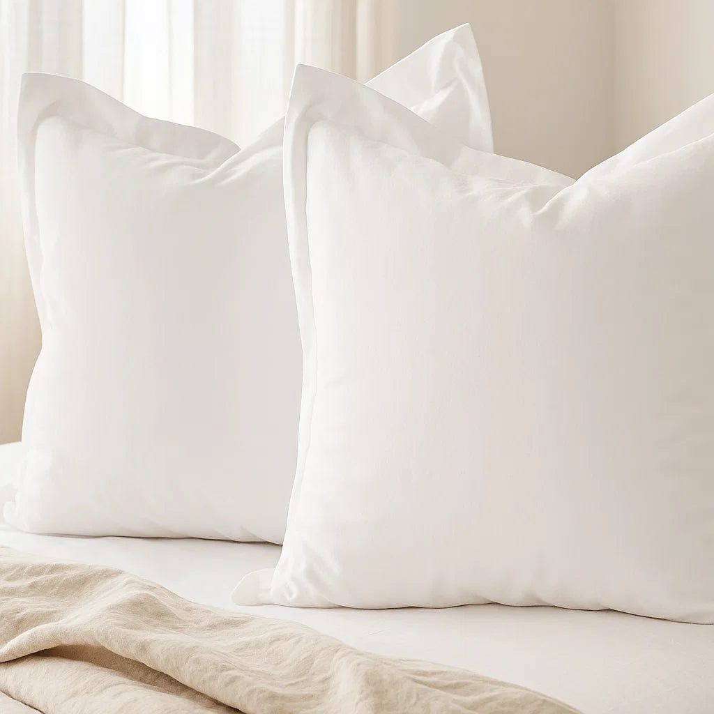 White Europeon Pillowcase | 65x65cm