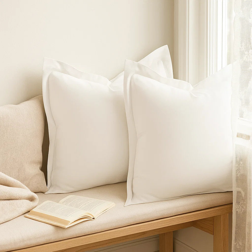 White Europeon Pillowcase | 65x65cm