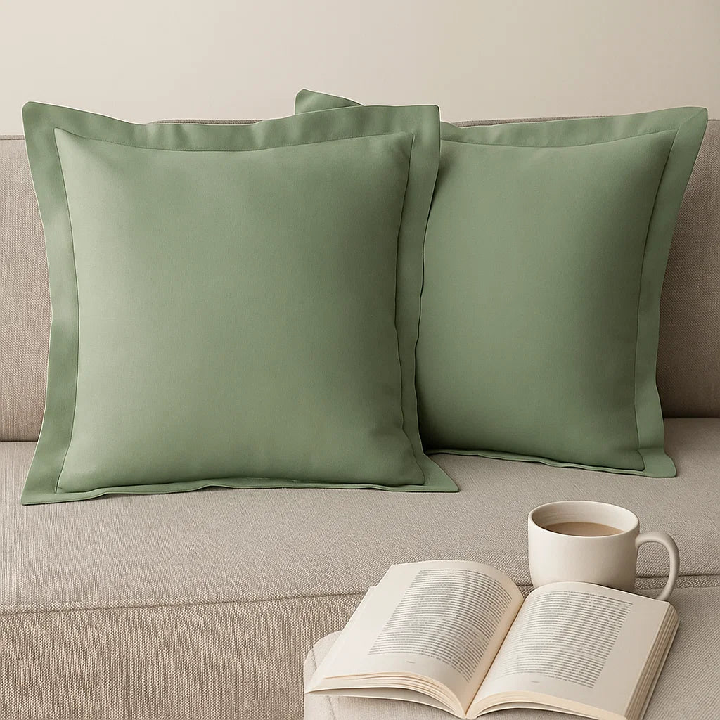 Light Sage Europeon Pillowcase | 65x65cm