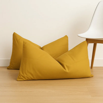 Mustard Pillowcases-Standard size | 100% Cotton