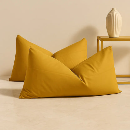 Mustard Pillowcases-Standard size | 100% Cotton