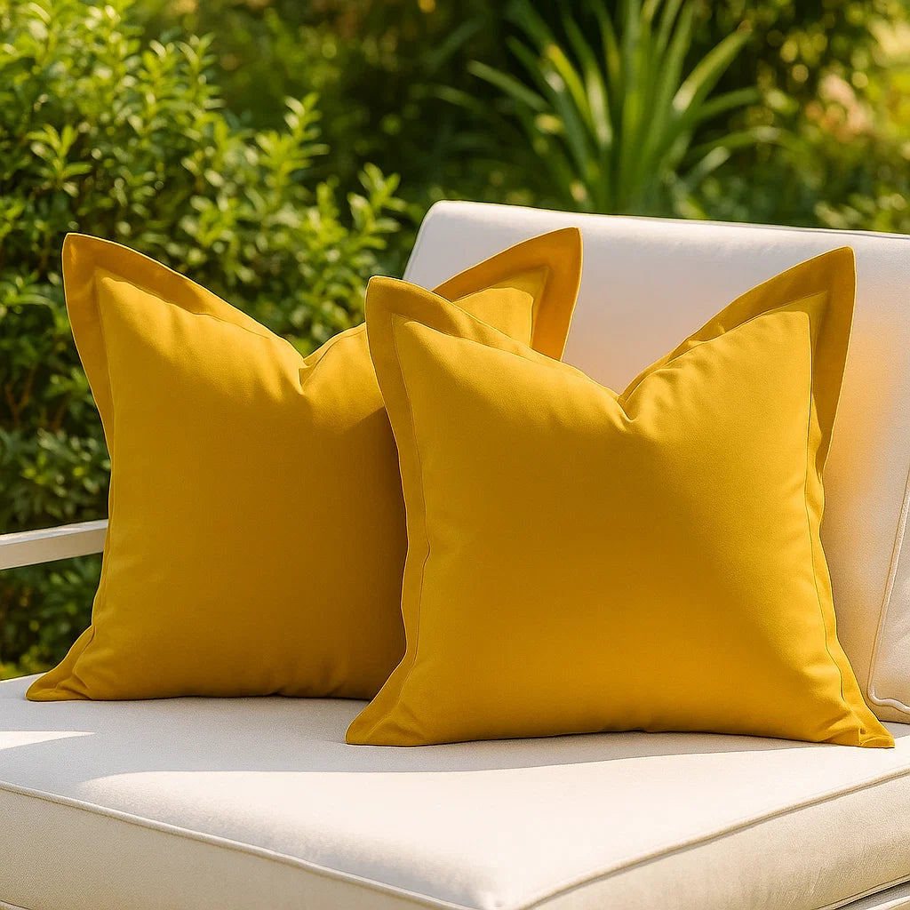 Mustard Europeon Pillowcase | 100% Cotton