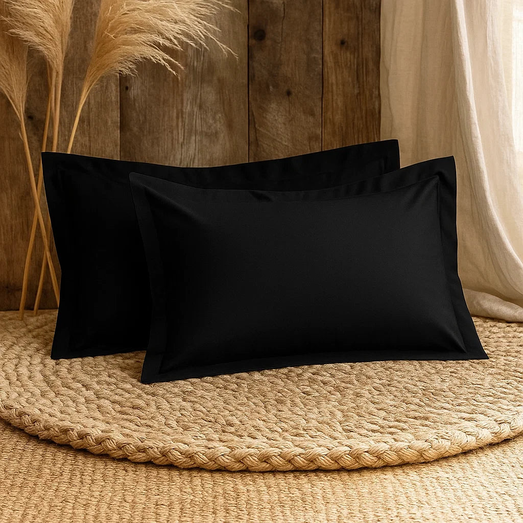 Black Pillowcases | Standard size
