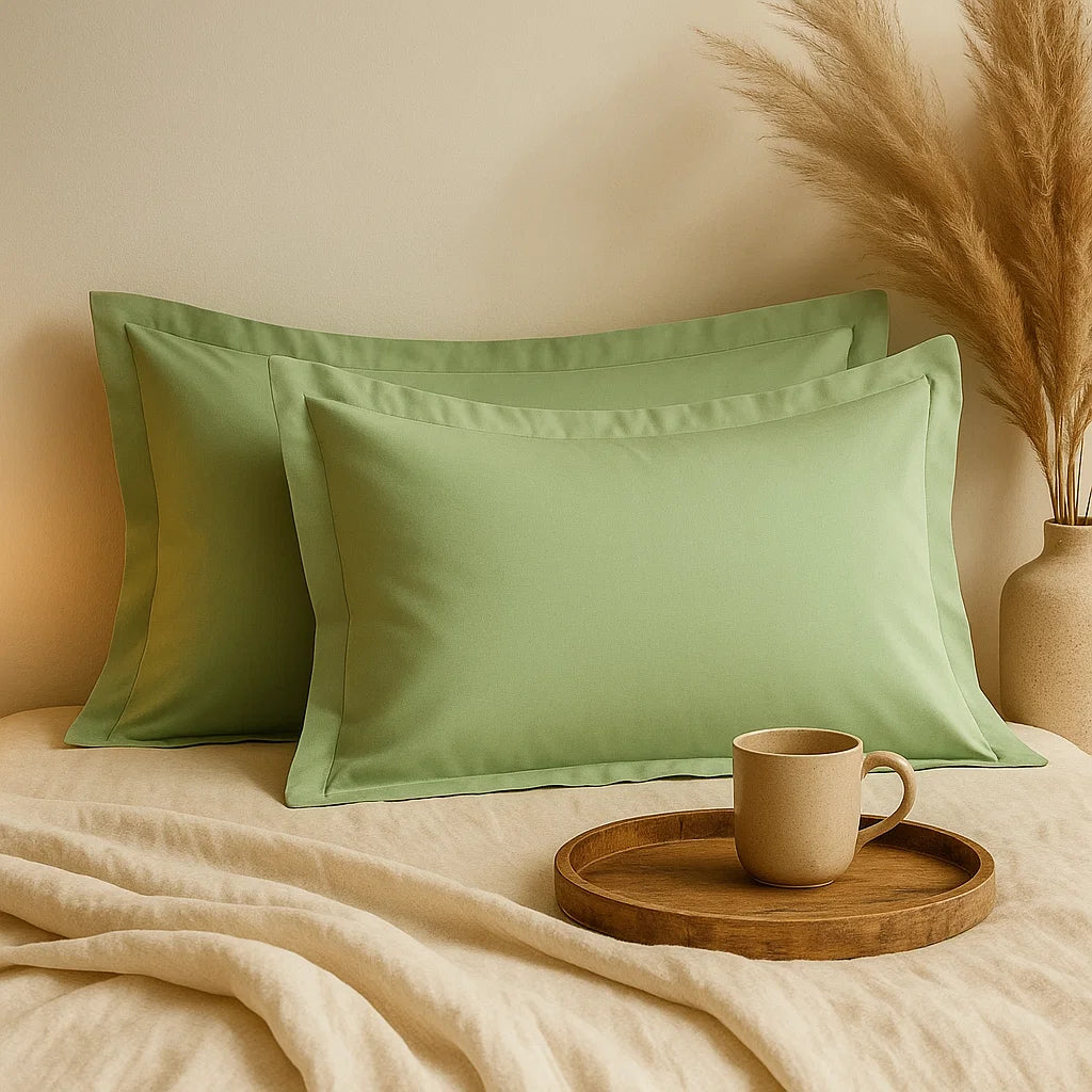 Light Sage Pillowcases | Standard size