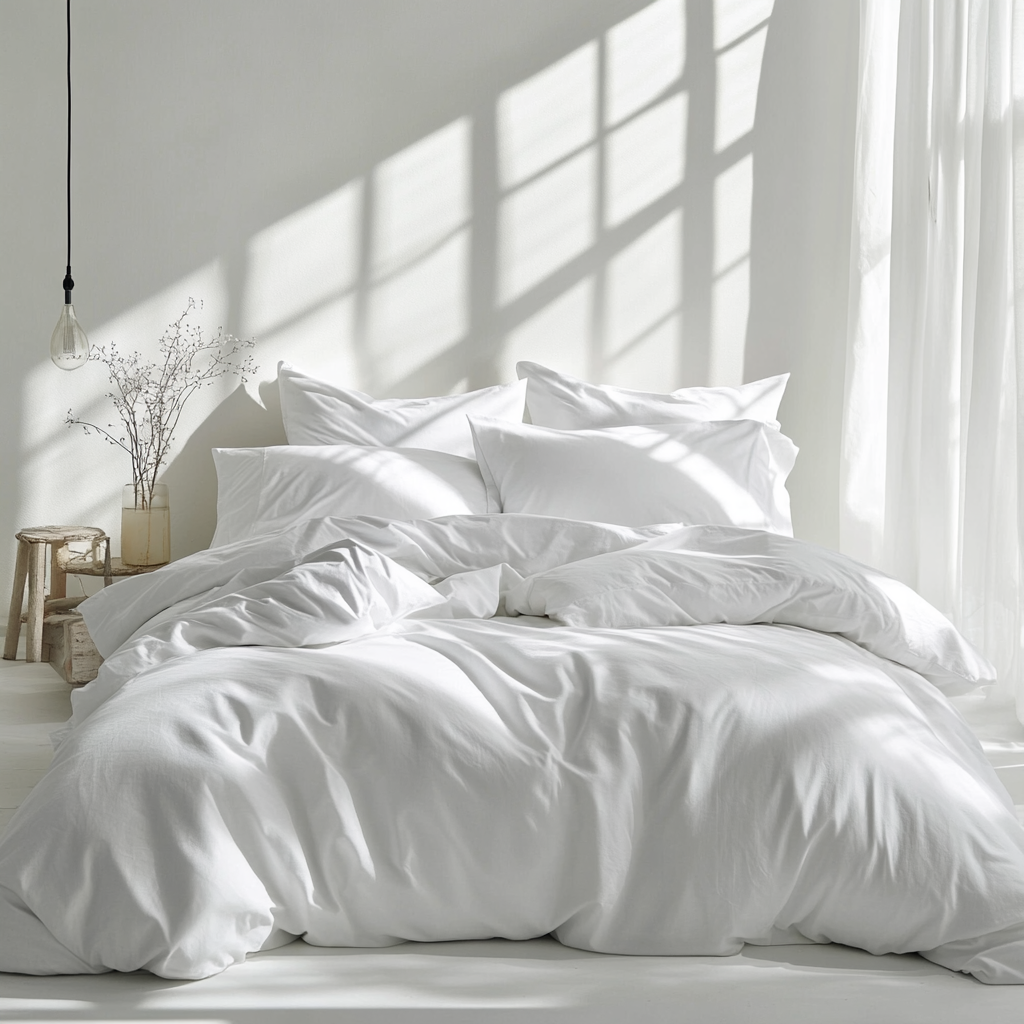 White Quilt Covers -  Ultra-Soft & Durable Bedding