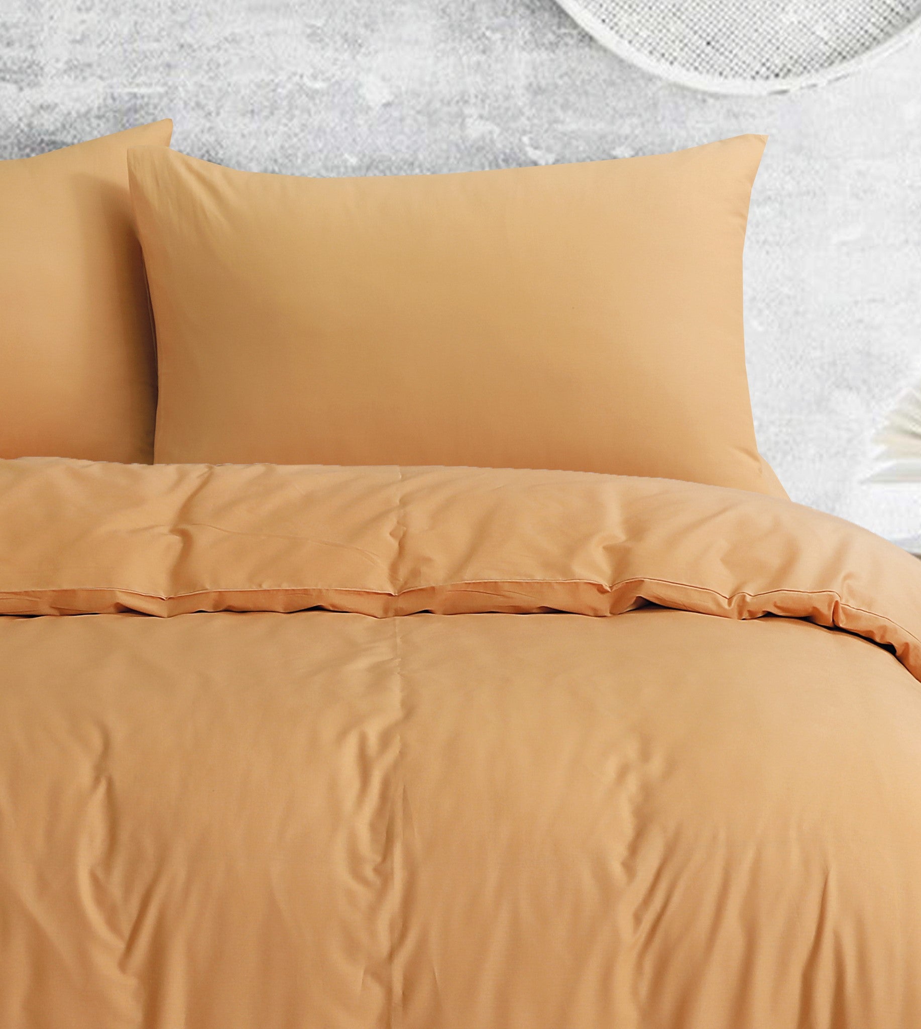 Duvet Cover with European Pillow Covers | Royale Cotton Latte