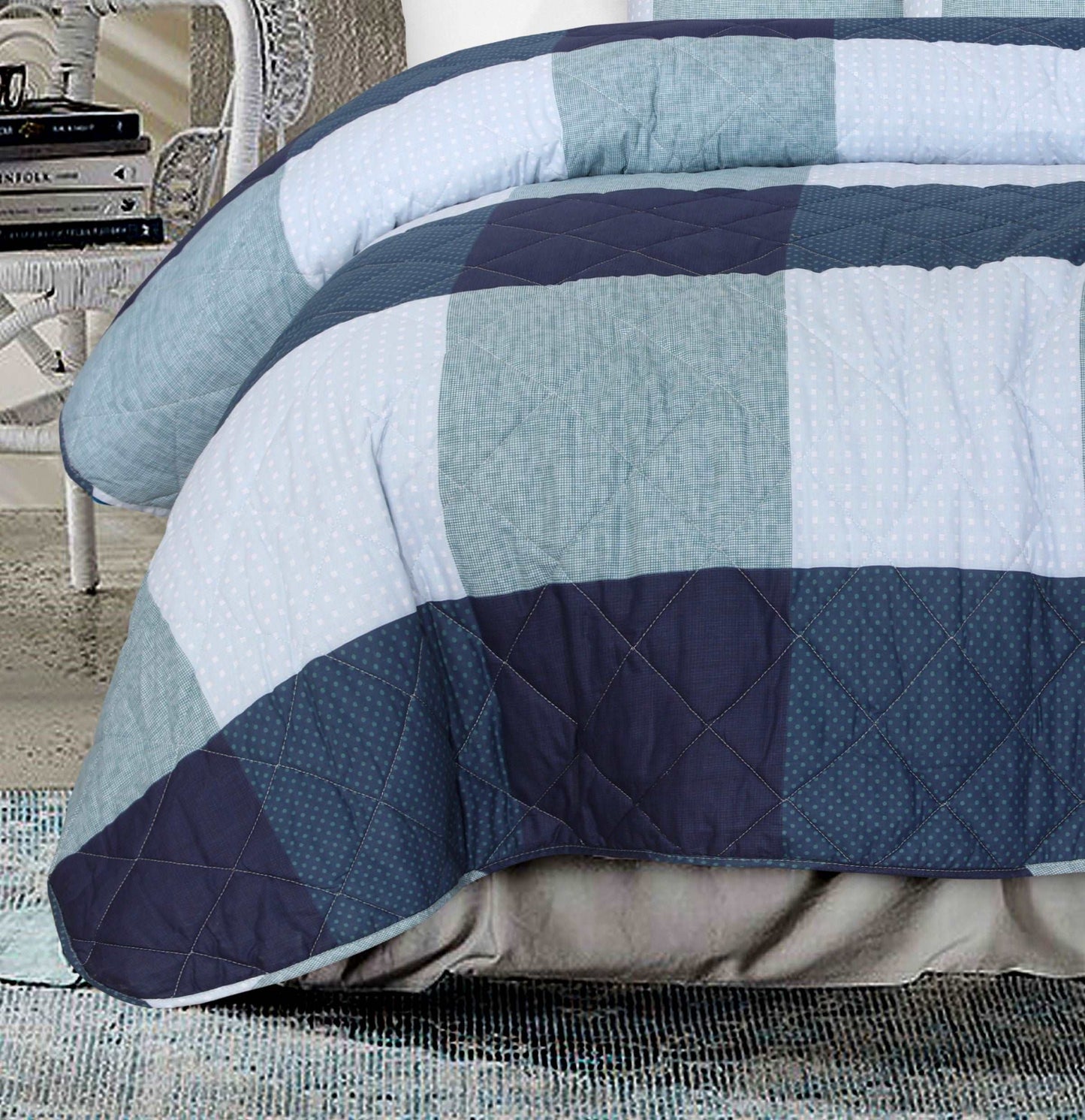 Cotton Blanket | Blue Box Bedspread