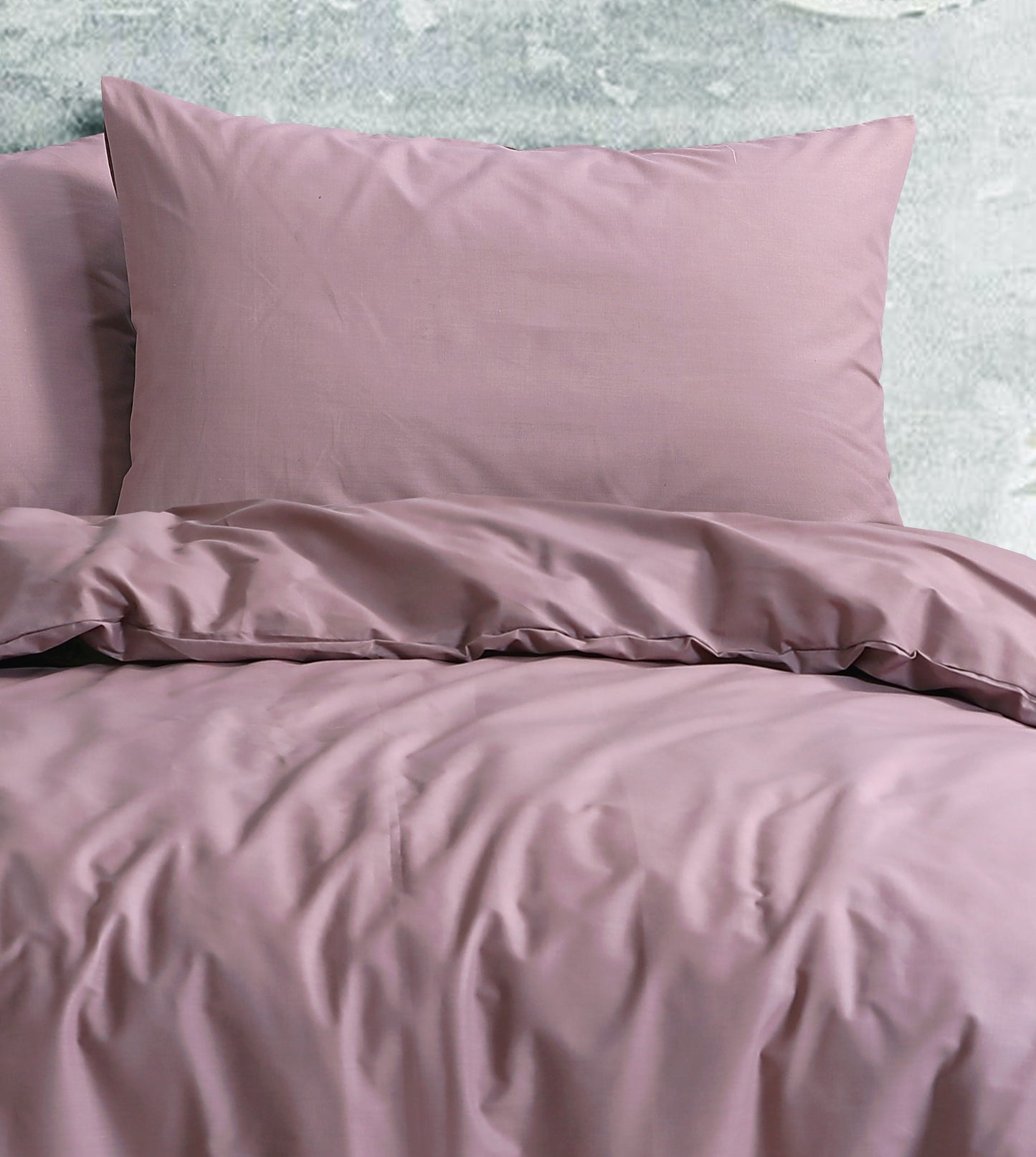 Duvet Cover with Extra Standard Pillow Covers | Royale Cotton Dusky Pink