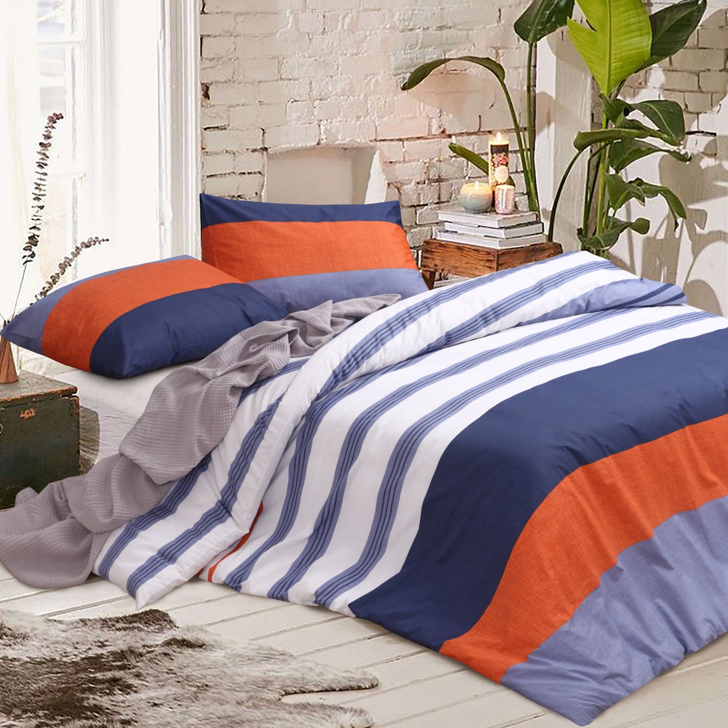 100 % Cotton Duvet Cover Set | Kara