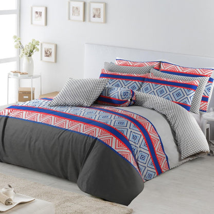 100 % Cotton Reversible Quilt Cover Set | Monaco
