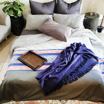 100 % Cotton Reversible Quilt Cover Set | Monaco