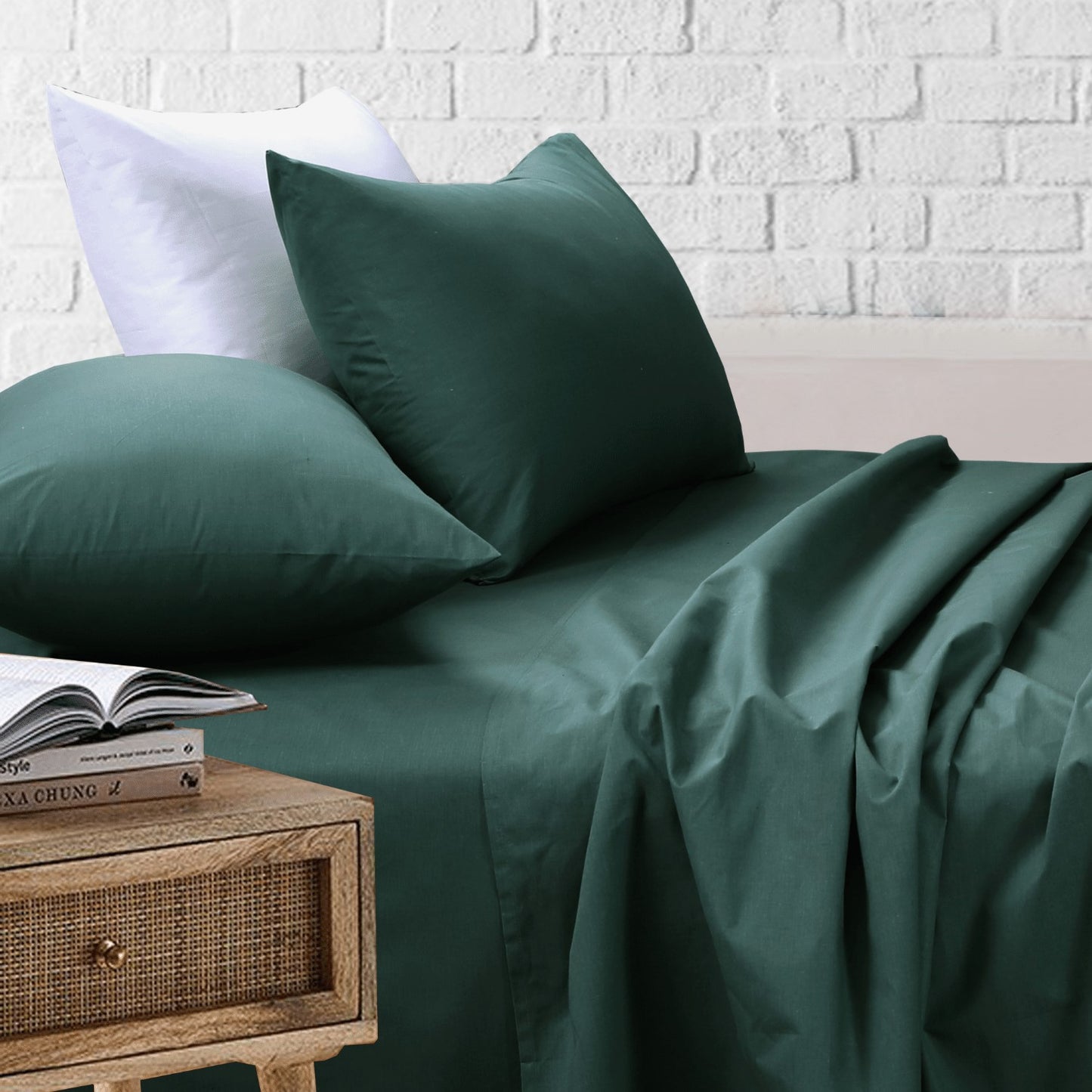 Sheet Set | Sage Bed Sheet with Pillow Covers