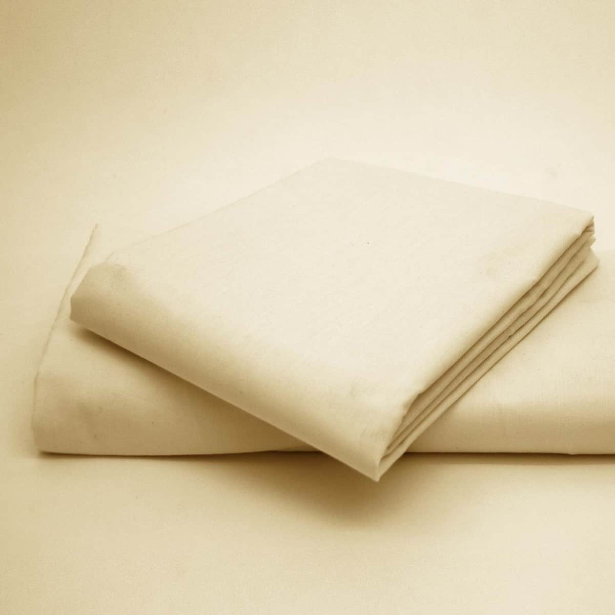 Fitted Sheet with Pillow Covers | Cream