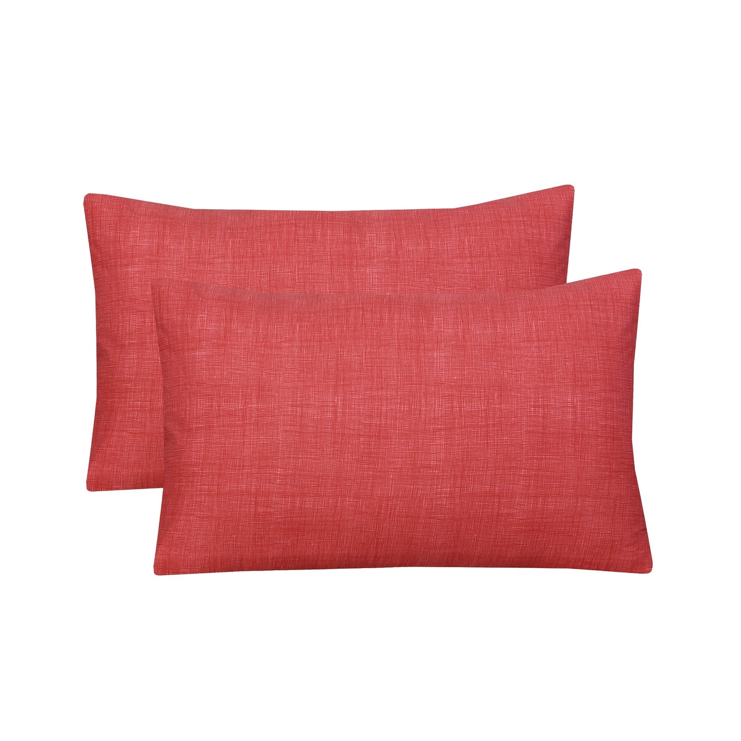 100 % Cotton Duvet Cover Textured Print | Living Coral